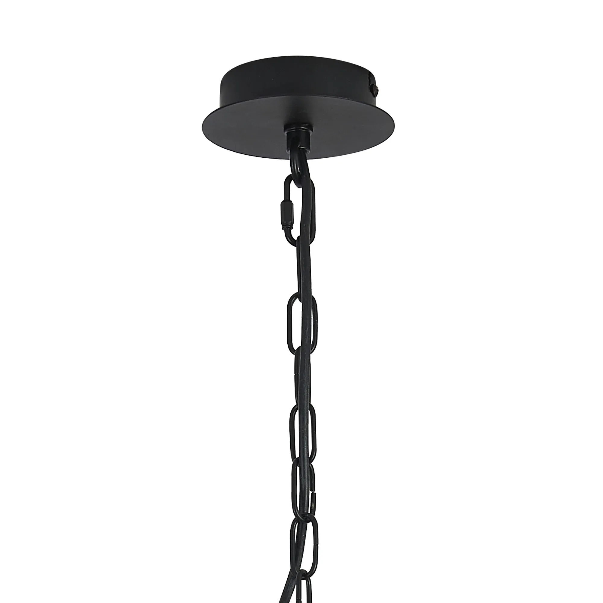 Banyan 45cm 3 Light Pendant Matt Black, Grey DK1032  Deco Banyan MB GR